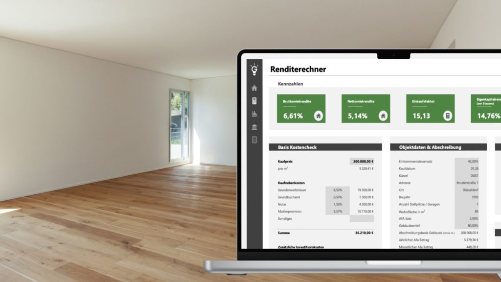 Immobilien Kalkulationstool